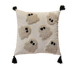 Housse de coussin Halloween Grosses Bouclettes Fantômes - 45x45cm