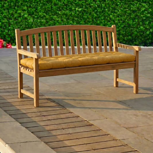 Coussin de banc<br> Jaune moutarde - 125x45cm