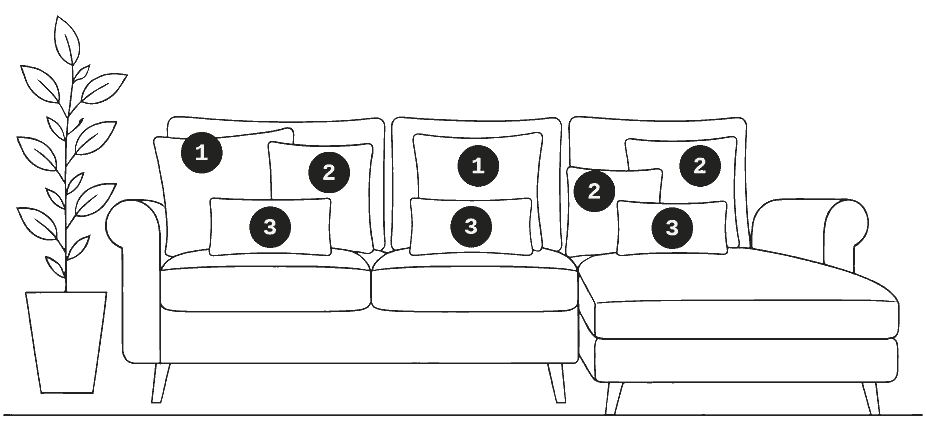 Canape d angle habille de 8 housses de coussin Veralign